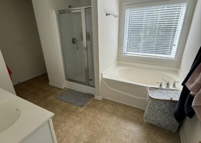 A luxury bathroom modeling design